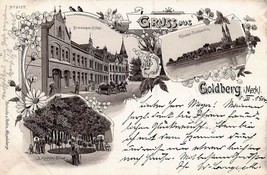 Goldberg I Merkl Germany~Brunnen HOTEL-KLOSTER DOBBERTIN~1900 Photo Postcard - £12.76 GBP