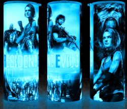 Glow in the Dark Resident Evil 3  Jill Valentine Cup Mug Tumbler 20oz - £18.04 GBP