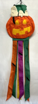 Snoopy P EAN Uts 3-D Yard 4 Ft Windsock Flag Vtg Halloween Pumpkin Bats On Tassels - $69.00