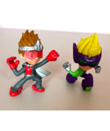 Ninja kidz Clubz TV Disaster Superhero Kids Action Figure LOT of 2 youtube - £15.65 GBP