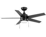 Hampton Bay Mena 44&quot; LED Indoor/Outdoor Reversible Blade Ceiling Fan, Li... - £70.43 GBP