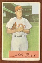 Vintage BASEBALL Card 1954 BOWMAN #223 STEVE RIDZIK Philadelphia Phillies - $11.35
