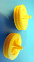 Vintage ITALOCREMONA PLASTIC CITY 2 Wheel Yellow Pulley Constructions wi... - £13.35 GBP