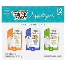 FANCY FEAST APPETIZERS 21 PACK FOR CATS ANYTIME DELIGHTS CHICKEN, OCEANF... - $18.69
