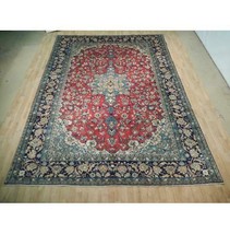 10x13 Authentic Hand Knotted Semi-Antique Wool Rug Red B-72896 * - £1,577.77 GBP
