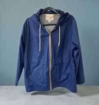 Weatherproof Vintage Rain Jacket Size XL Hooded Lightweight Blue EUC - $26.72