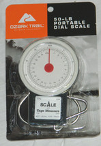 New Ozark Trail Brand 50 LB Portable Dial Fish Scale with Tape Measure - £13.39 GBP