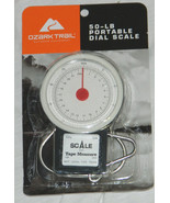 New Ozark Trail Brand 50 LB Portable Dial Fish Scale with Tape Measure - £13.14 GBP