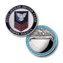 COAST GUARD PETTY OFFICER SECOND CLASS 1.75&quot;  CHALLENGE COIN - £31.85 GBP
