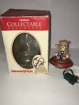 1993 Ornamation Noma Collectable Ornament Bear With Spinning Motor - $13.00