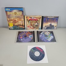 PC Video Game Lot Carmen Sandiego, Myst, Slots, Jewel Quest, Powerpuff, Mystery - £9.70 GBP