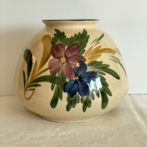 Vintage Pottery Vase Huizen Holland Dutch Pottery Ceramic Floral Botanical Pot - £17.07 GBP