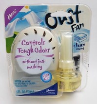 Oust Fan SC Johnson Controls Tough Odors Without Just Masking NOS - £23.61 GBP