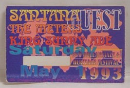Carlos Santana / The Meters - Vintage Original Cloth Concert Tour Backstage Pass - £9.38 GBP