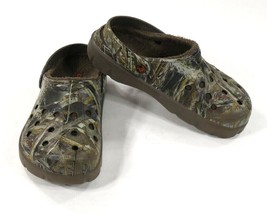 CROCS Classics  Realtree Camo All Terrain Lined Clogs Shoes Size M 8 W 10 EUC - £47.01 GBP