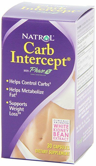 Natrol Carb Intercept Phase 2 Starch Neutralizer Weight Loss 30 Caps (Pk of 3) - $54.99