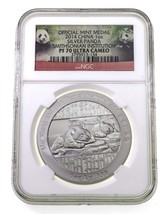 2014 China Argent Smithsonian Institution Mint Médaille NGC Pf 70 Ultra ... - $108.89