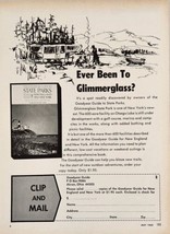 1968 Print Ad Glimmerglass State Park New York Otsego Lake Goodyear Guide - $17.65