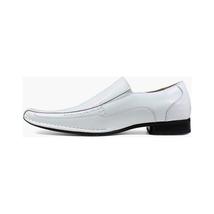 Stacy Adams Templin Bike Toe Loafer Shoes White  24507-100 image 5