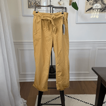 NWT Stitch Star Belted Crop Pants Cuffed Mustard Yellow 3X - $384.78 MXN