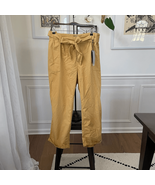 NWT Stitch Star Belted Crop Pants Cuffed Mustard Yellow 3X - $29.41 CAD