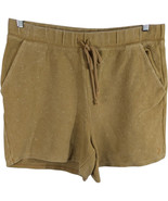 PINK Victorias Secret Corduroy Shorts Size XL Beige Front Pockets Drawst... - $564.28 MXN