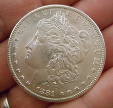 1881-S Morgan Silver Dollar Highly Uncirculated Ms Bu Shiny Full Breast Feathers - £50.91 GBP