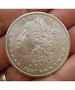 1881-S Morgan Silver Dollar HIGHLY UNCIRCULATED ms bu Shiny Full Breast ... - £50.08 GBP