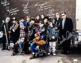 Il Mighty Ducks Multi Autografato 16x20 Ghisa Foto W/Estevez 10 Firme JSA - £153.87 GBP