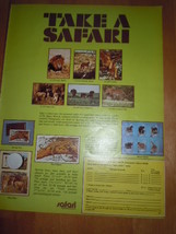 Vintage Safari The Holiday Shopper Print Magazine Advertisement 1975 - $2.99