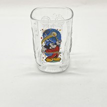 Clear Glass Mickey Mouse Sorcerer McDonald&#39;s Walt Disney World 2000 Celebration  - £9.18 GBP