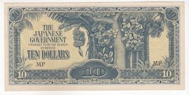 Malaya, 10 Dollars, Japonais Gouvernement Militaire Émission, 1942, UNC - $17.97