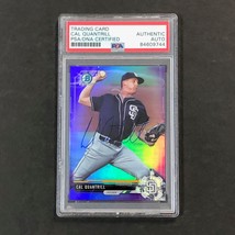2017 Bowman Chrome Prospects Purple Refractors #BCP55 Cal Quantrill Signed Card - £63.38 GBP