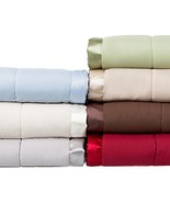 Solid Colored Microfiber Down Alternative-Filled Hypoallergenic Blanket ... - £55.40 GBP