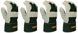 DeWALT Work Gloves Leather Palm Heavy Duty Size Large DPG41 - 2 Pair - £15.75 GBP