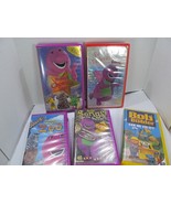 Lot of 5 Barney /  Bob the Builder VHS Tapes Clam Shell  - £17.47 GBP