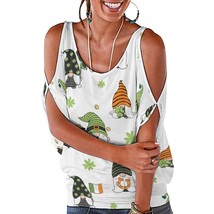 Mondxflaur Cartoon Sleeveless T Shirts for Women Loose Fit Elegant Top Clothes - £18.35 GBP