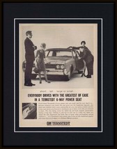 1966 GM Ternstedt 6 Way Power Seat Framed 11x14 ORIGINAL Vintage Adverti... - $44.54