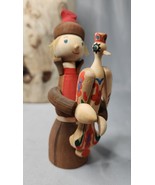 Russian Figurine Carved Souvenir Hand Carved Moscow &quot;Fire Bird&quot; Wooden - £22.60 GBP