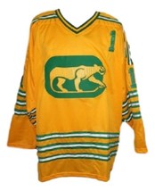 Any Name Number Chicago Cougars Retro Hockey Jersey New Dryden Yellow Any Size - £39.33 GBP+