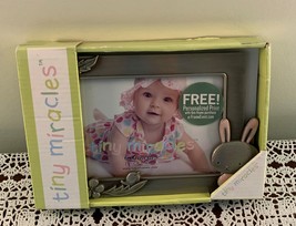 Fetco Frames Kohls Tiny Miracles Photo Frame 5 x 7 Inch Baby Theme Bunny Metal - $12.99