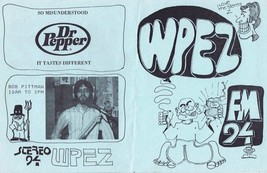 WPEZ 94 Pittsburgh VINTAGE March 1 1974 Music Survey w/ Dr Pepper Advert... - $14.84