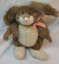 Boyds Brown Bunny Rabbit With Pink Bow 8&quot; Plush Stuffed Animal Toy - $14.85