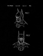 Batman Head Dress Patent Print - Black Matte - $7.95+