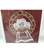 PLAUENER SPITZE Guardian Angel Lace Ornament Dein Schutzengel Germany Go... - €17,07 EUR