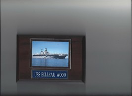 USS BELLEAU WOOD PLAQUE LHA-3 NAVY US USA MILITARY SHIP AMPHIBIOUS ASSAULT - $3.95