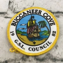Vintage 1982 Buccaneer Cove G.S.L Council Boy Scouts Of America Patch Badge  - £7.88 GBP