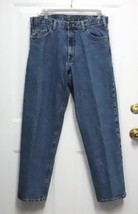RK Brand Size: 33&quot; x 30&quot; Mens Medium Blue Denim Regular Leg 5 Pocket Jeans - £7.85 GBP
