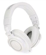 Audio-Technica ATH-M50xWH Professional Studio Monitor Headphones White - $104.99