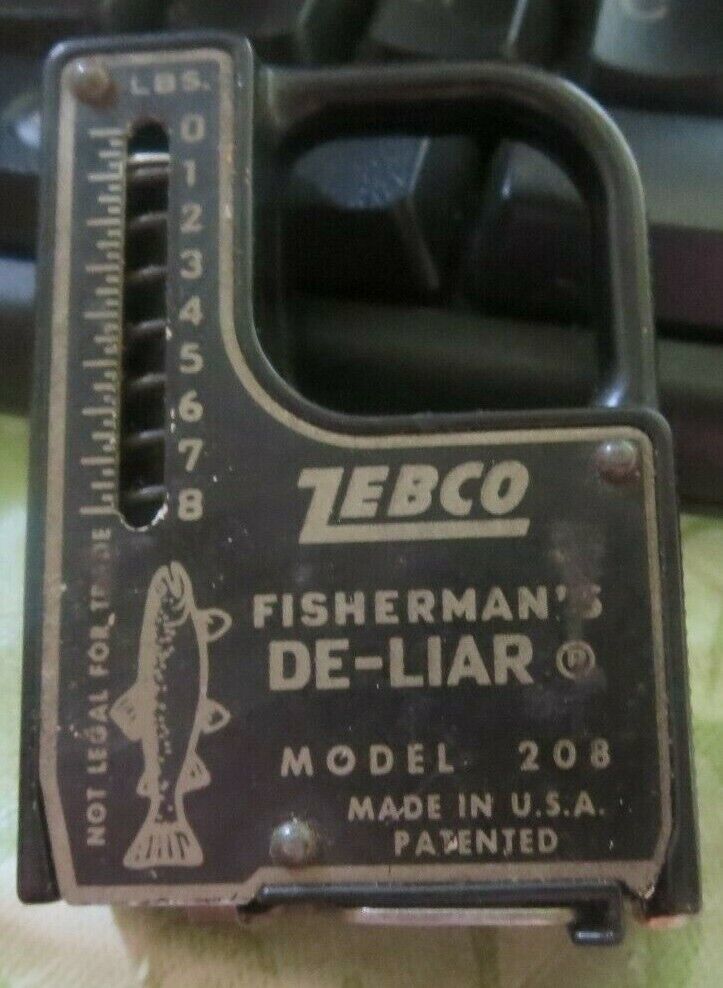 Vintage Zebco Model 208 Fisherman's De-Liar Scale with Measuring Tape - $7.69